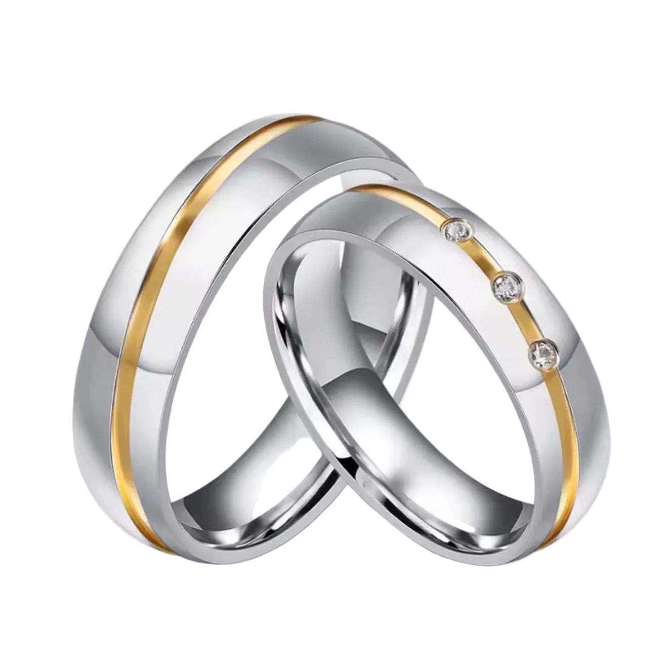 Wedding Rings for Women & Men-Stainless Steel Jewelry