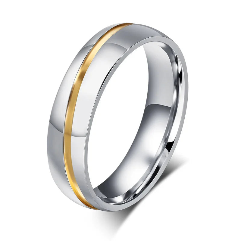 Wedding Rings for Women & Men-Stainless Steel Jewelry
