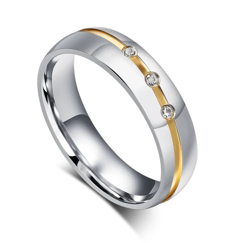 Wedding Rings for Women & Men-Stainless Steel Jewelry