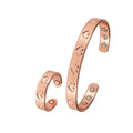 Adjustable Bracelet & Ring-Magnetic Therapy-Health & Energy-Jewelry Set-Open Cuff