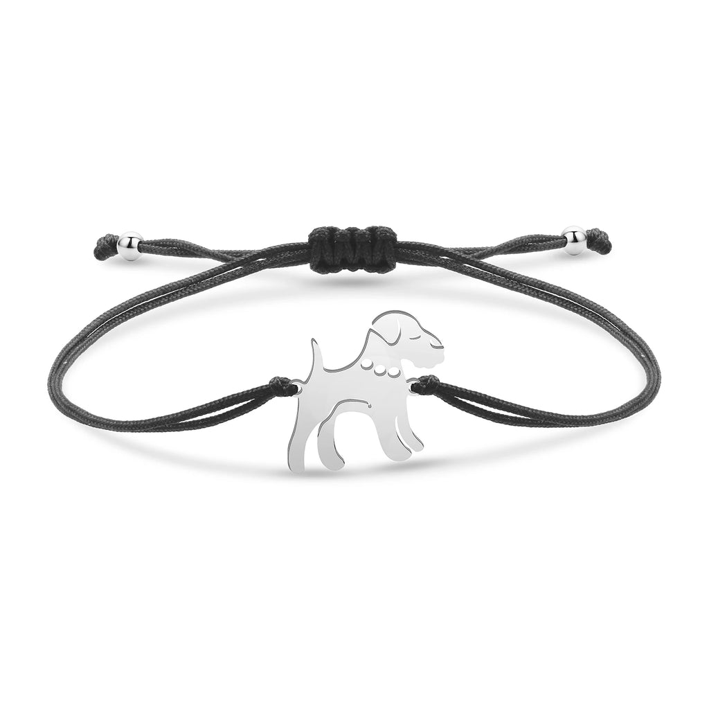Dog Charm String-Bracelet