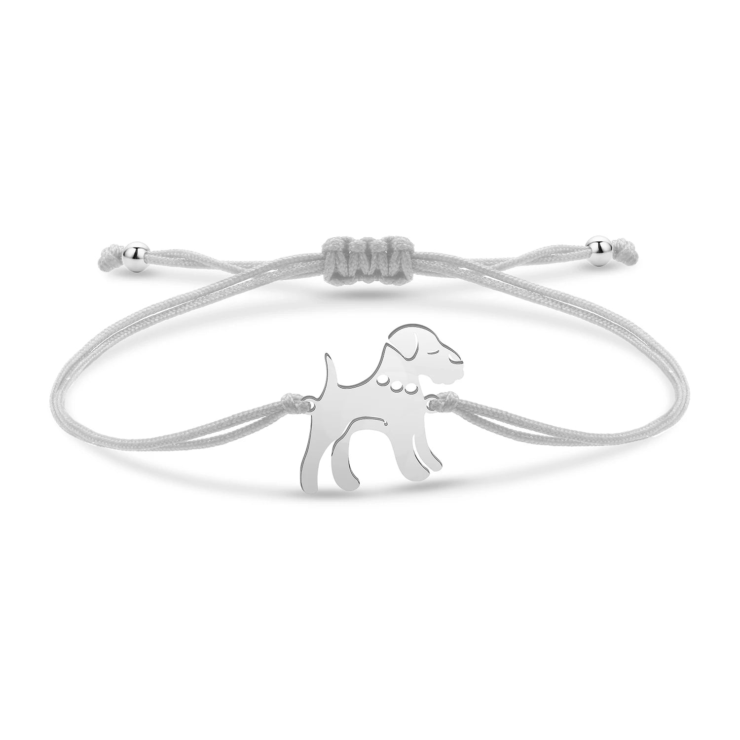Dog Charm String-Bracelet