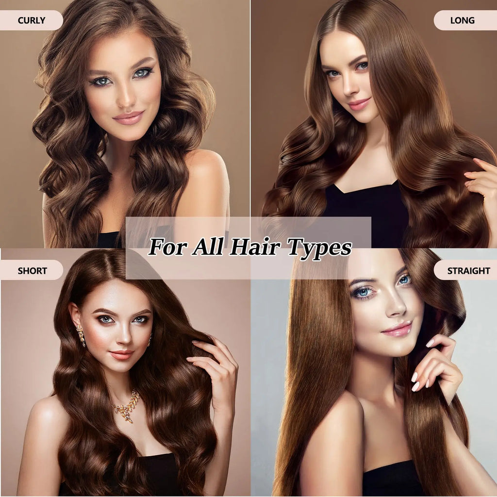 2 in 1 Hair Straightener Curler Set Dual Voltage-Versatile Styling Tool