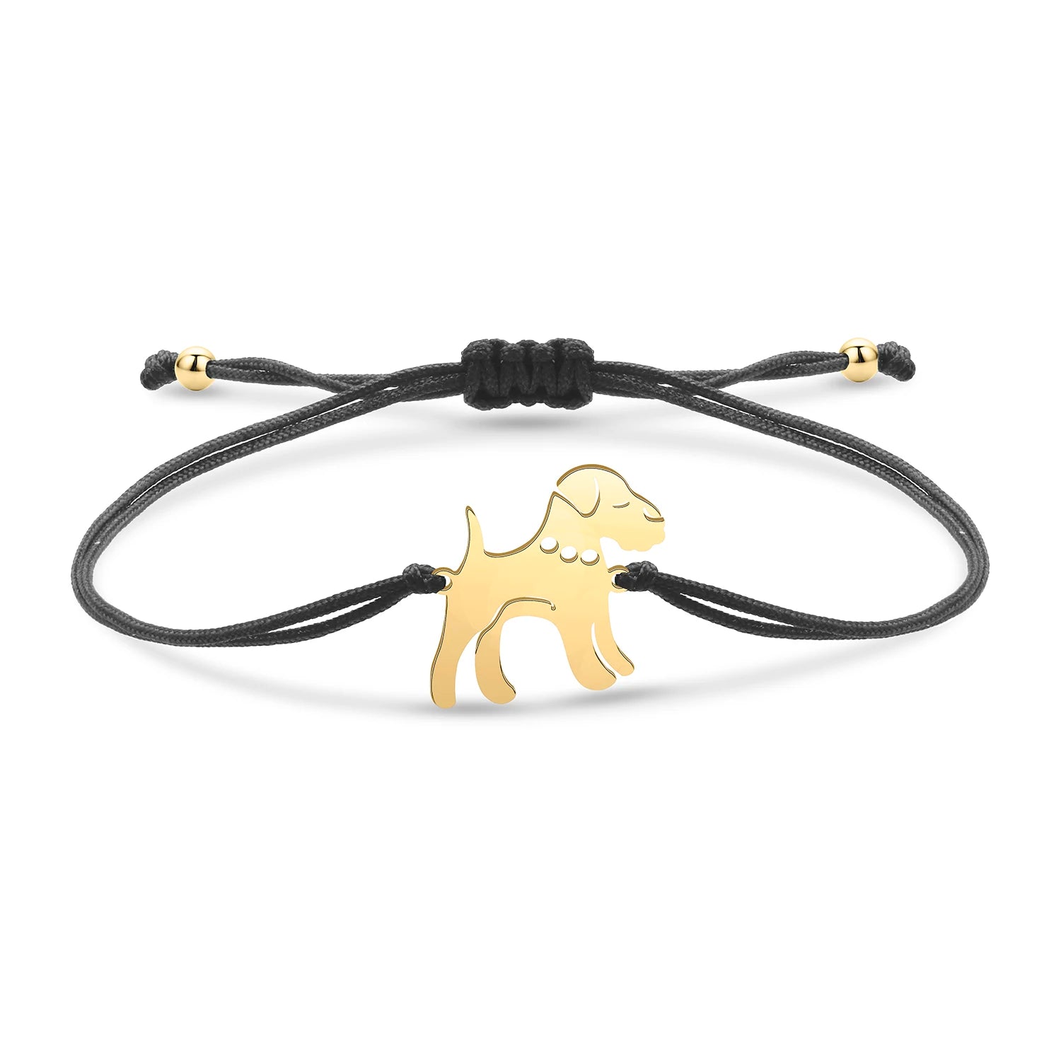 Dog Charm String-Bracelet