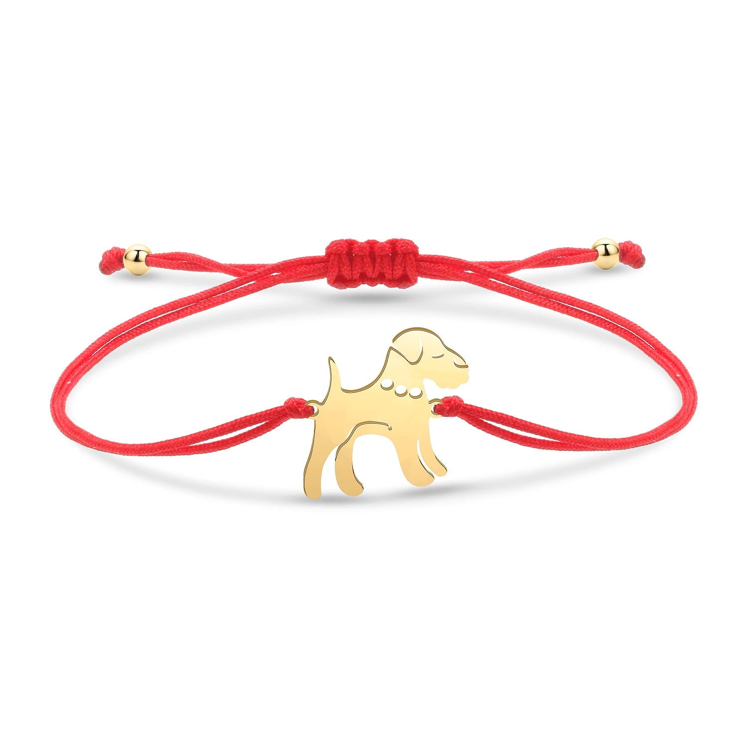 Dog Charm String-Bracelet
