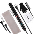 2 in 1 Hair Straightener Curler Set Dual Voltage-Versatile Styling Tool